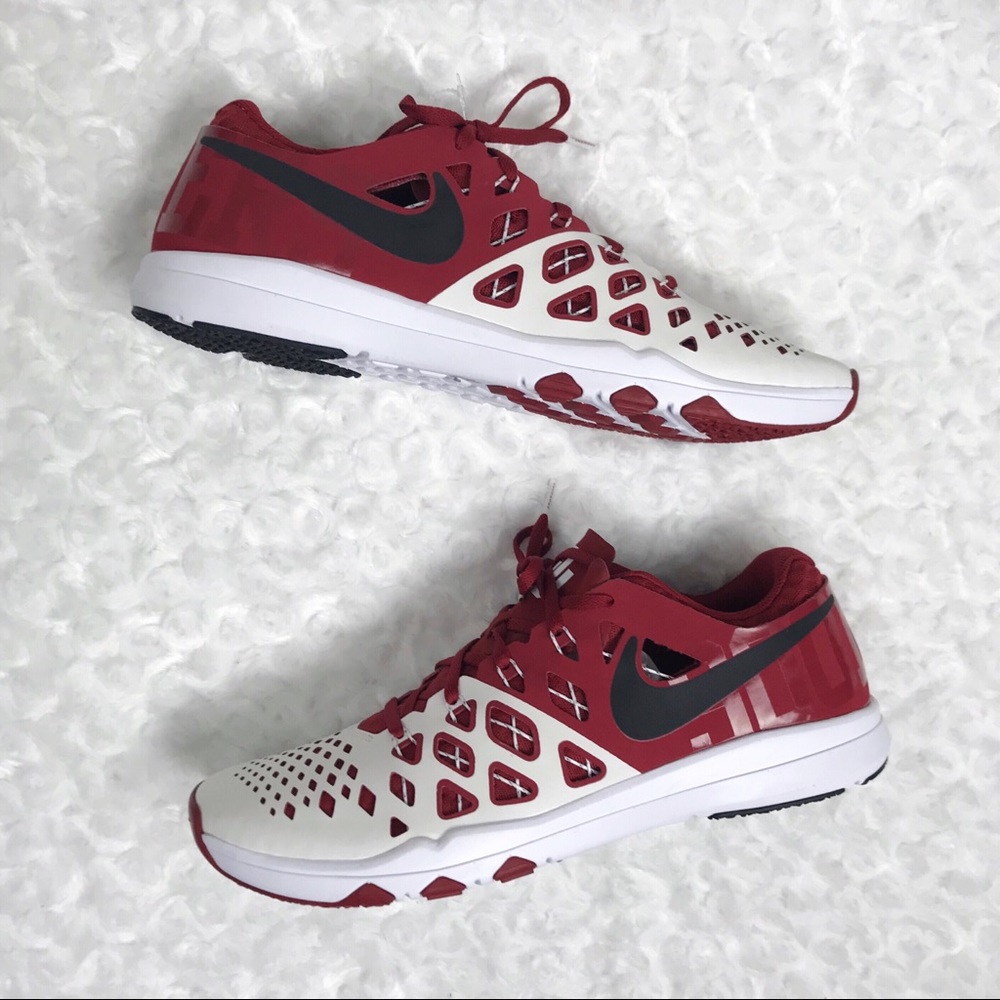 NEW Nike Oklahoma Sooners Speed 4 Amp Sneaker Red - Picture 1 of 8